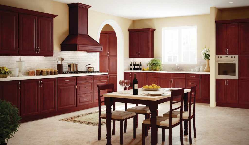 Cherry Glaze Base Blind Corner Cabinet *Specify Door Right or Door Left When Ordering (NOT BLIND)