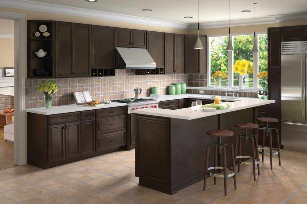 Espresso Glaze Base Blind Corner Cabinet *Specify Door Right or Door Left When Ordering (NOT BLIND)