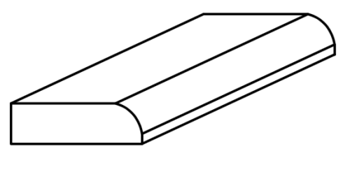 Champagne Shaker Corner Molding Bull Nose Scribe